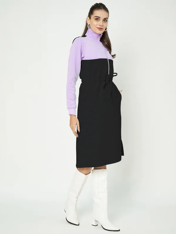 BRINNS_Women_Colourblocked_A-Line_Dress