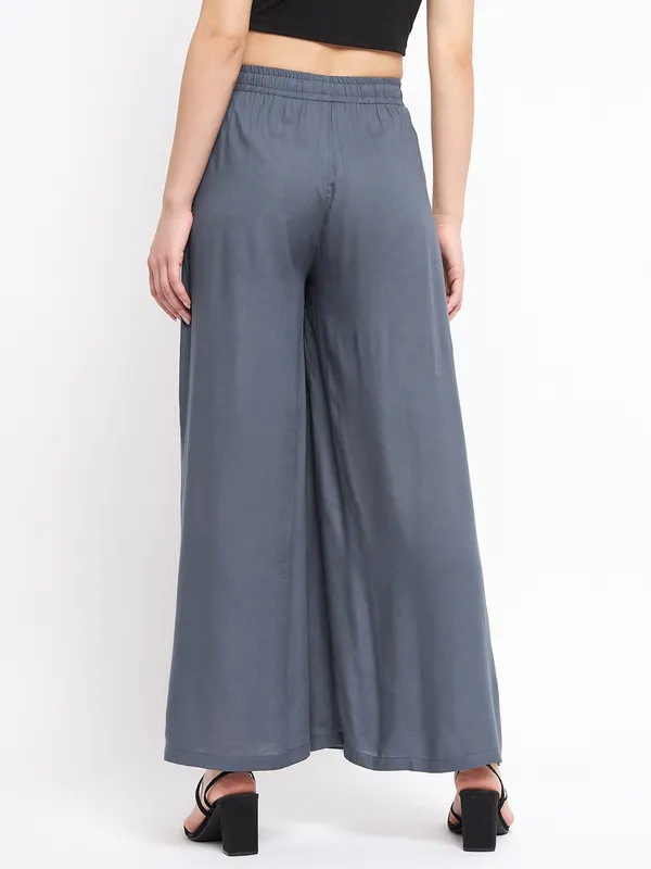 Grey_Rayon_Solid_Palazzos