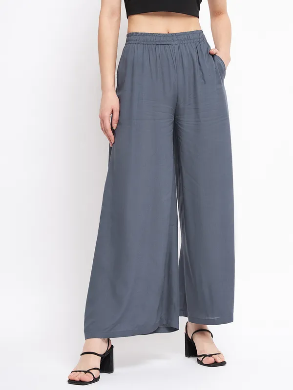 Grey_Rayon_Solid_Palazzos
