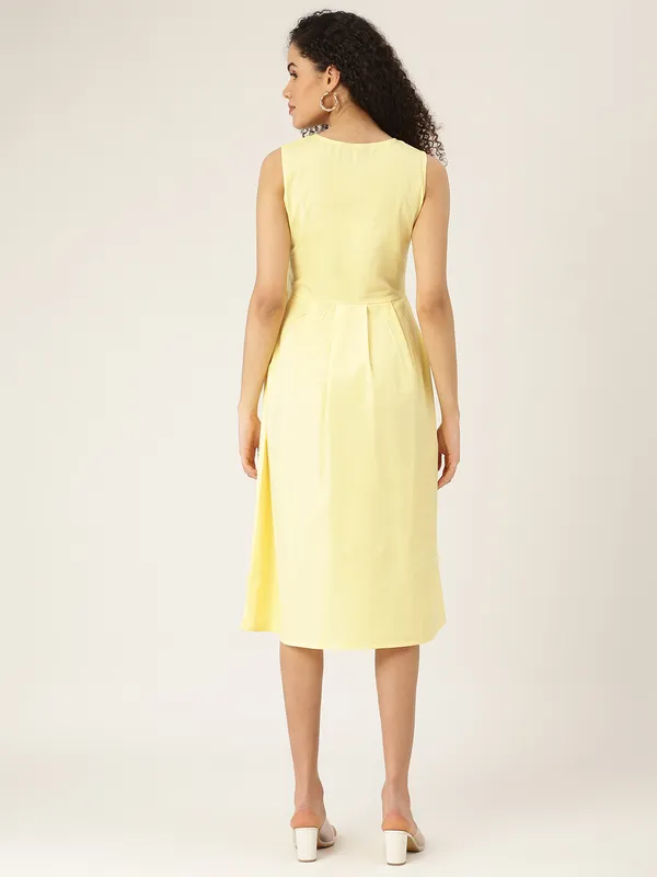 BRINNS_Mustard_Yellow_Midi_Dress