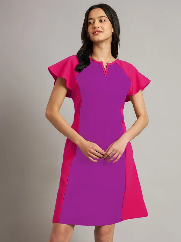 BRINNS_Women_Pure_Cotton_Colourblocked_Sheath_Dress
