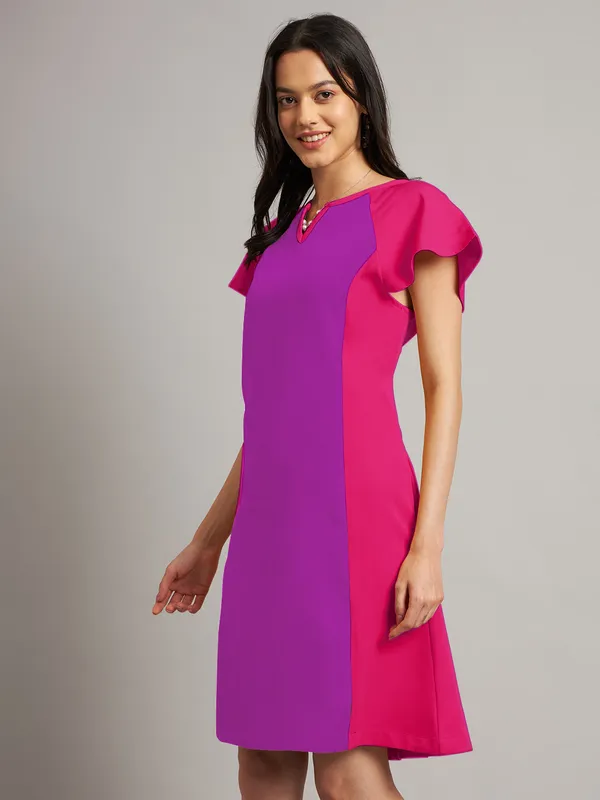 BRINNS_Women_Pure_Cotton_Colourblocked_Sheath_Dress