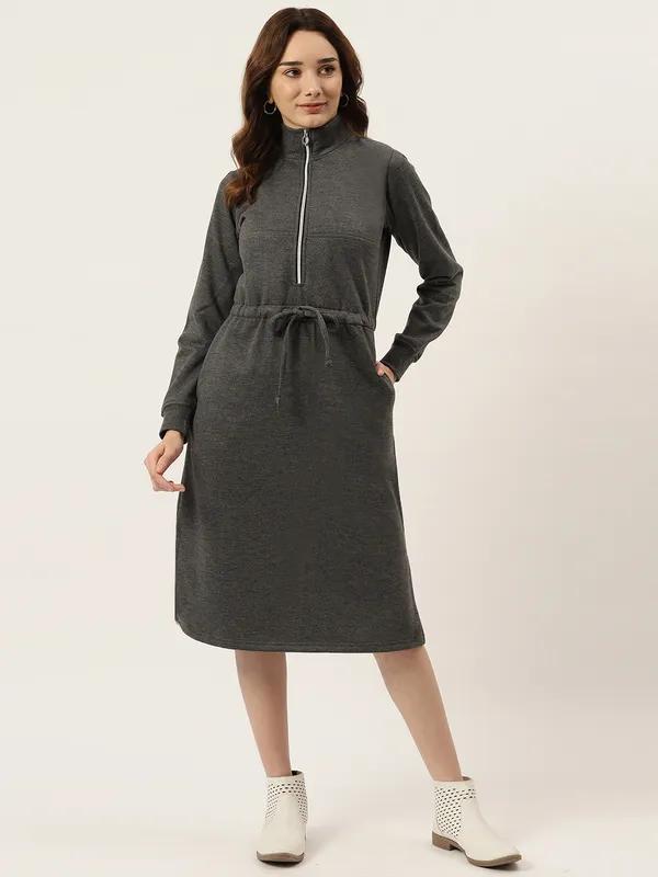 BRINNS_Women_Colourblocked_A-Line_Dress