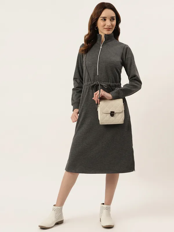 BRINNS_Women_Colourblocked_A-Line_Dress