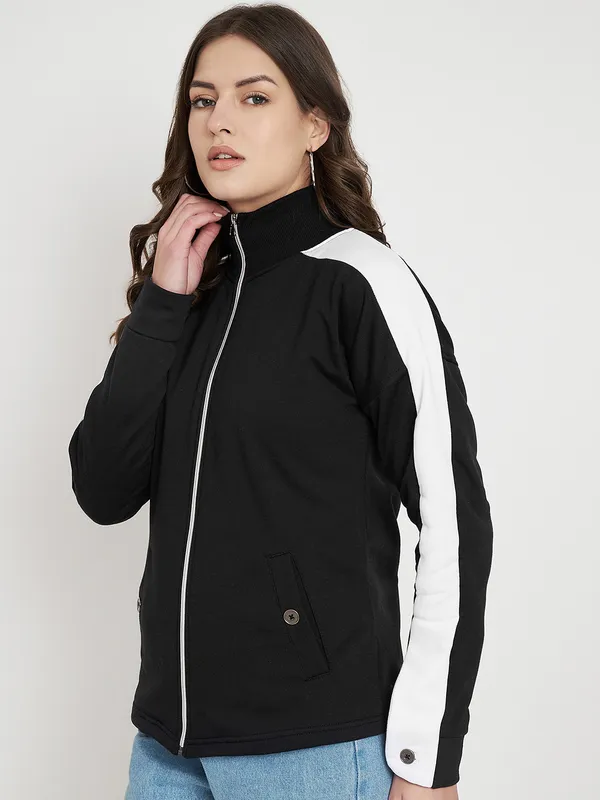 BRINNS_Women_Maroon_Solid_Sweatshirt