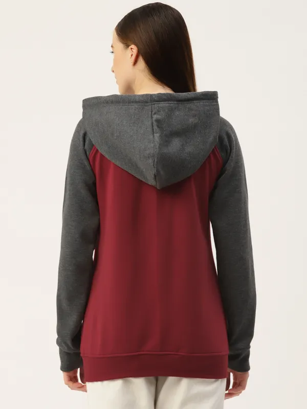 BRINNS_Women_Teal_Blue_Colourblocked_Hooded_Sweatshirt