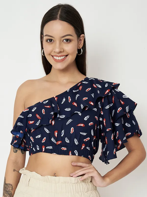 Multi_Print_Polyester_Print_Tops_For_Women