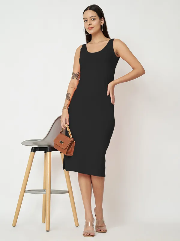 Black_Cotton_Lycra_Dresses