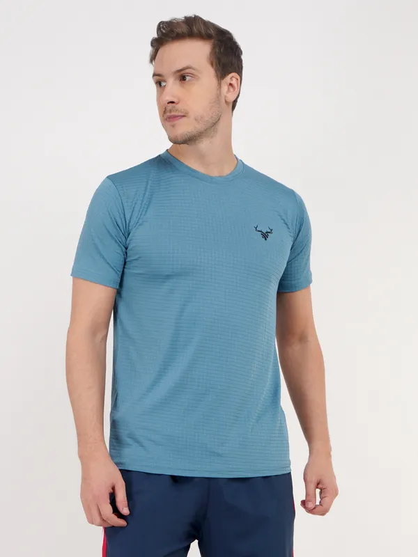 Blue_Half_Sleeve_Sports_T_Shirt__For_Men