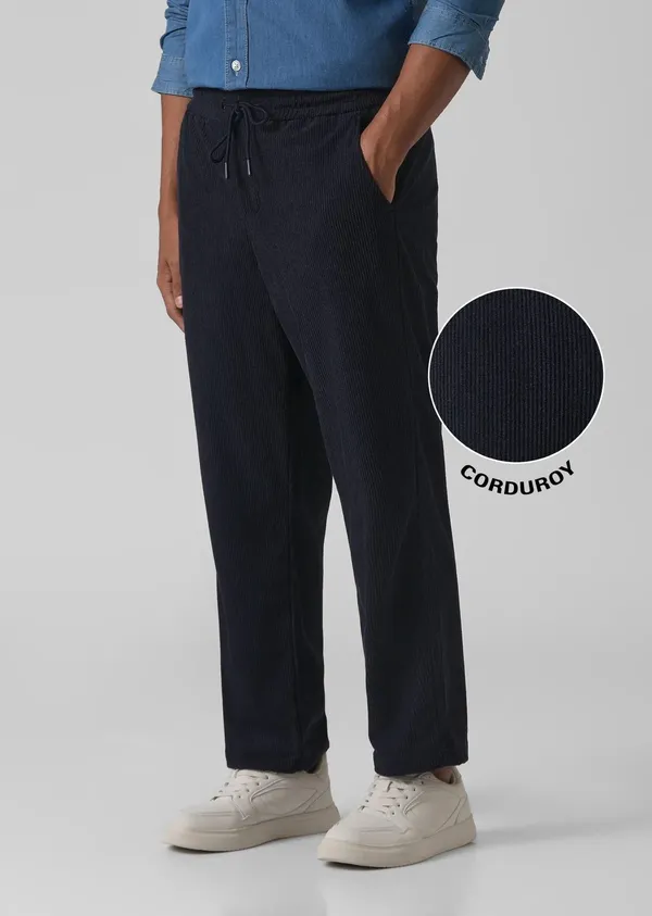 Navy_Blue_Corduroy_Drawstring_Pants_For_Men