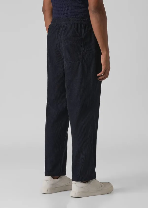 Navy_Blue_Corduroy_Drawstring_Pants_For_Men