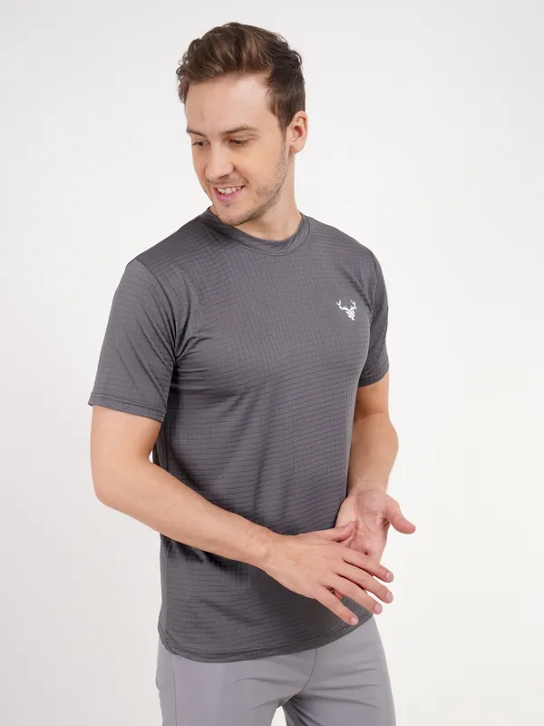 Grey_Athletic_T_Shirt_with_Textured_Fabric_and_Deer_Logo_For_Men