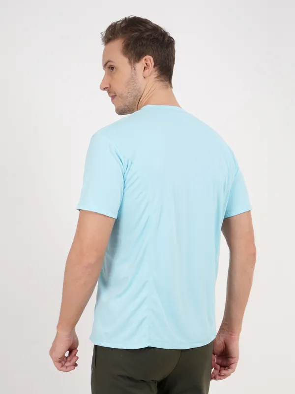 Light_Blue_Crew_Neck_T_Shirt_with_Small_Logo_For_Men