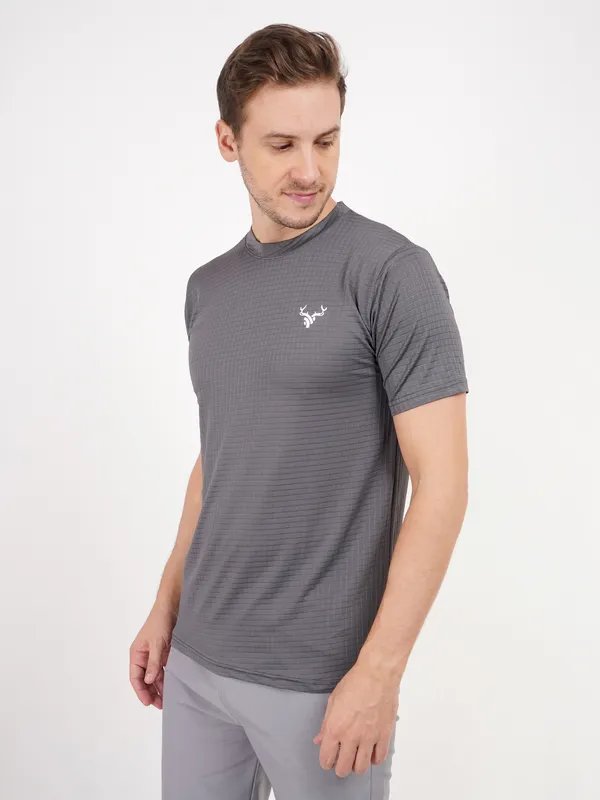 Grey_Athletic_T_Shirt_with_Textured_Fabric_and_Deer_Logo_For_Men