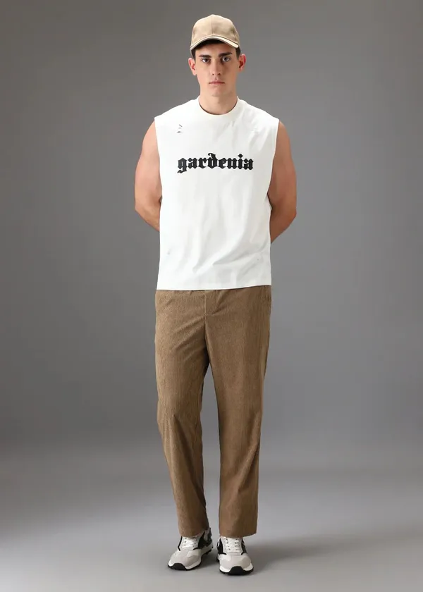 Beige_Corduroy_Relaxed_Fit_Drawstring_Pants_For_Men