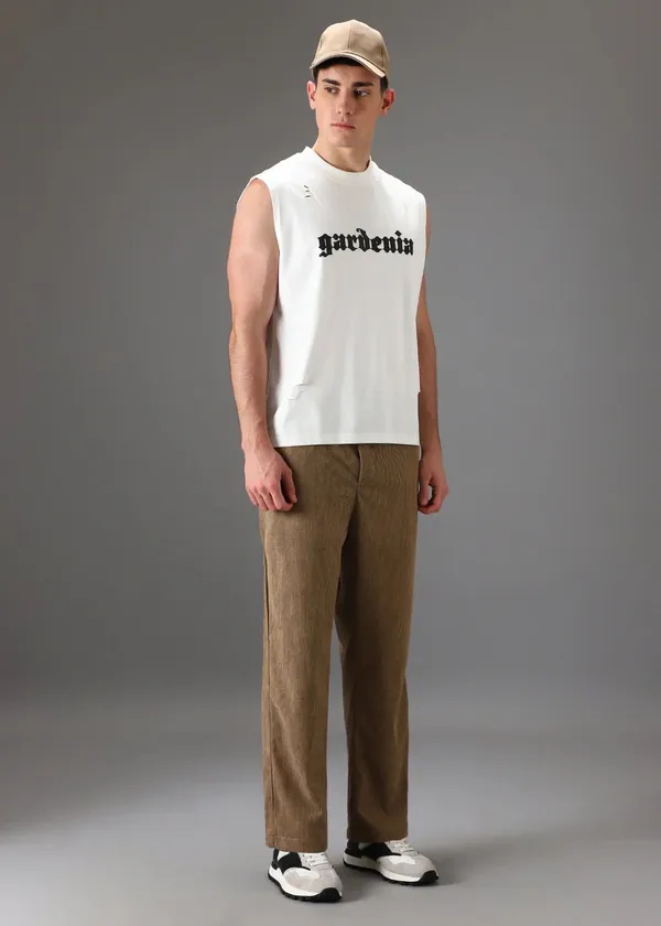 Beige_Corduroy_Relaxed_Fit_Drawstring_Pants_For_Men