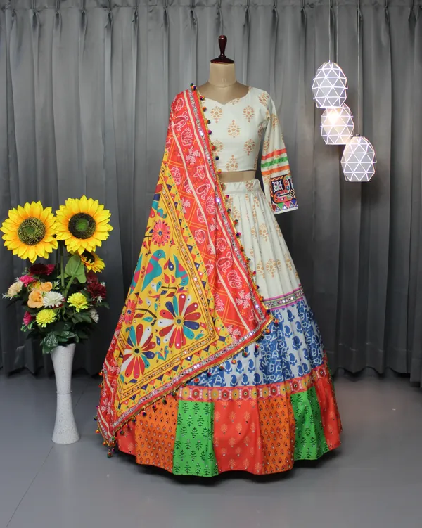 Heavy_Soft_Butter_Silk_Digital_Print_with_Real_Mirror_work_Flair_Lehenga_Work