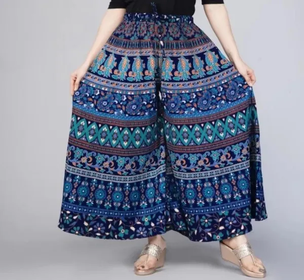 Blue_Pure_Cotton_Jaipuri_Printed_Palazzo_For_Women