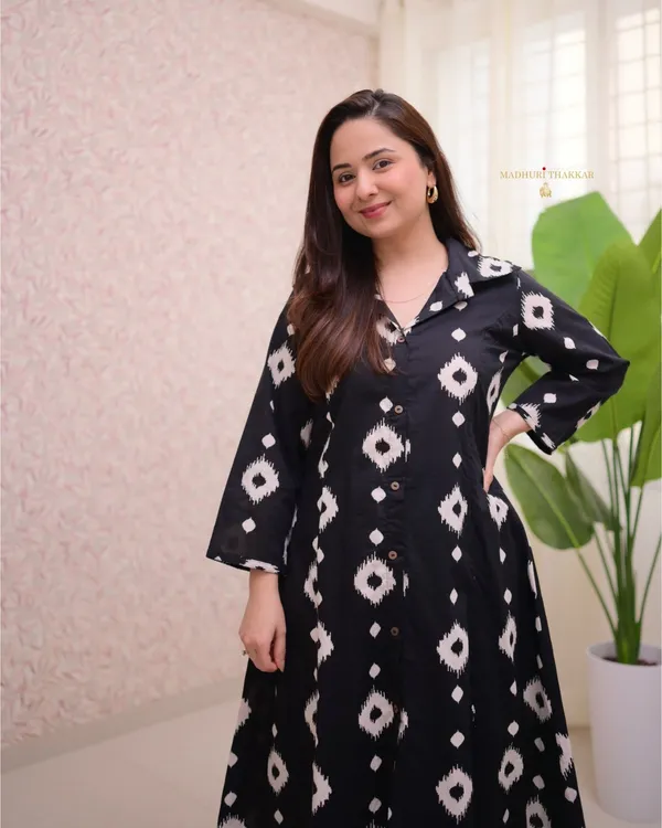 Black_kurti_pant_set