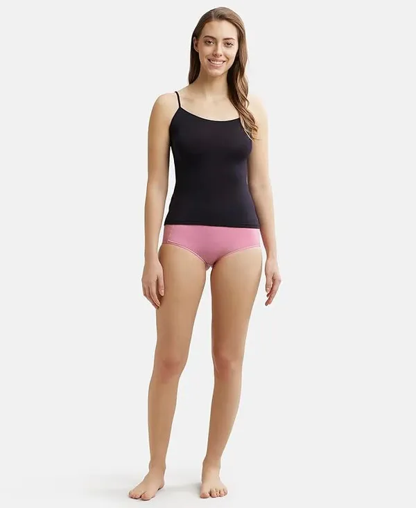 Black_Lycra_Blend_Cotton_Unpadded_Round_Neck_Camisole_For_Women