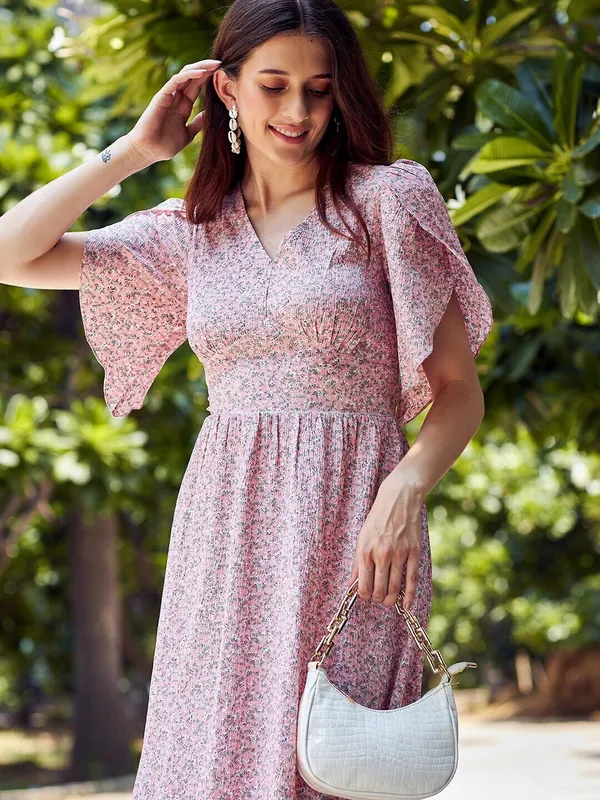 Pink_Cotton_Blend_Calf_Length_Fit_And_Flare_Dress_For_Women