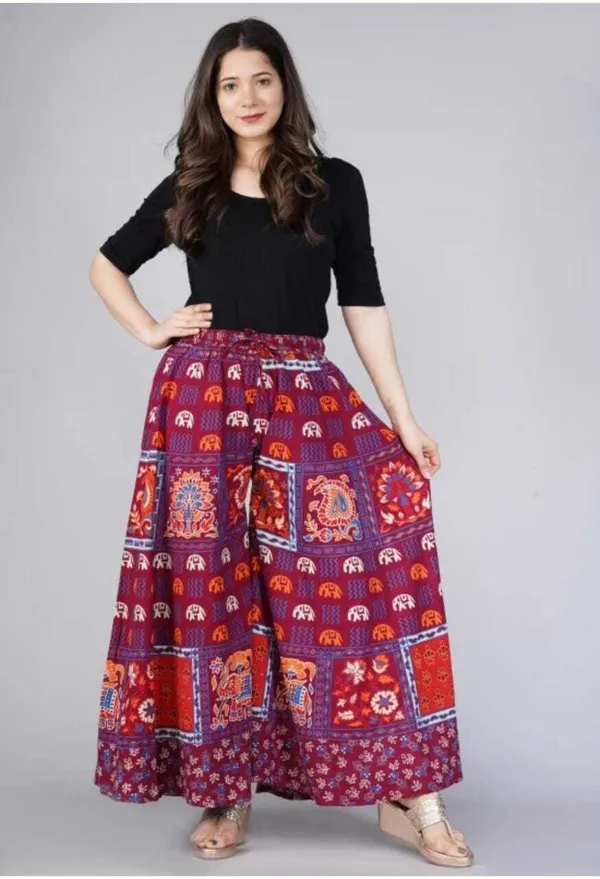 Maroon_Pure_Cotton_Jaipuri_Printed_Palazzo_For_Women