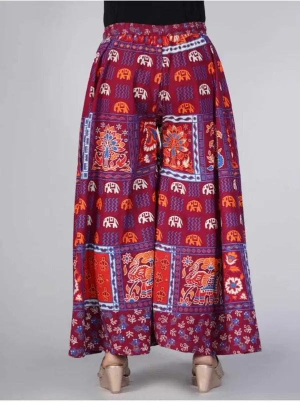 Maroon_Pure_Cotton_Jaipuri_Printed_Palazzo_For_Women