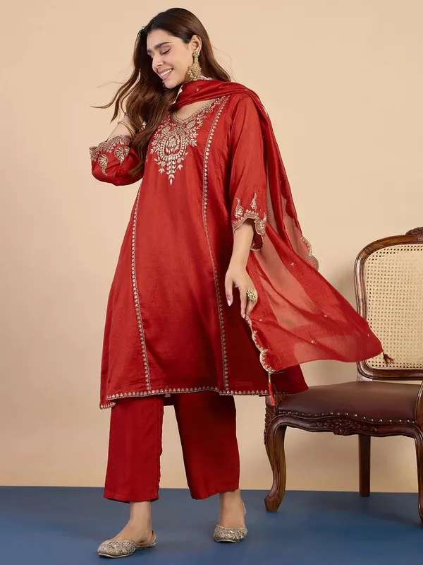 Elegant_Silk_Blend_A-Line_Kurta_Palazzo_Set_with_Embroidered_Dupatta
