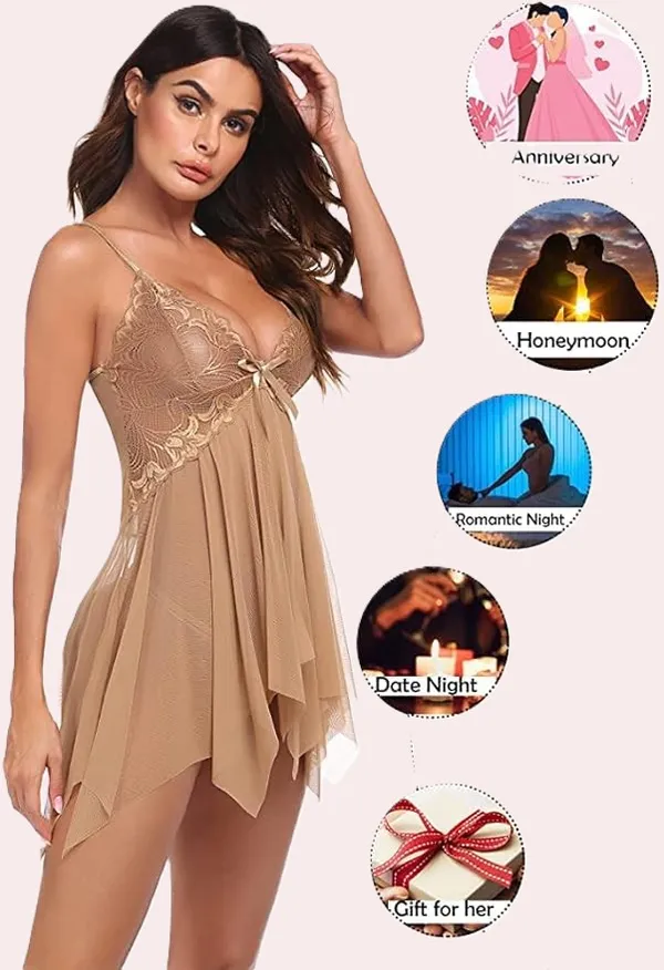 Gold_Net_Self_Design_Halter_Neck_Babydoll_Night_Suit_For_Women