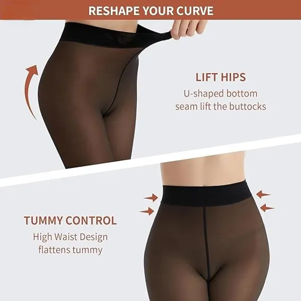 Black_Nylon_And_Spandex_Full_Length_High_Waisted_Stocking_For_Women