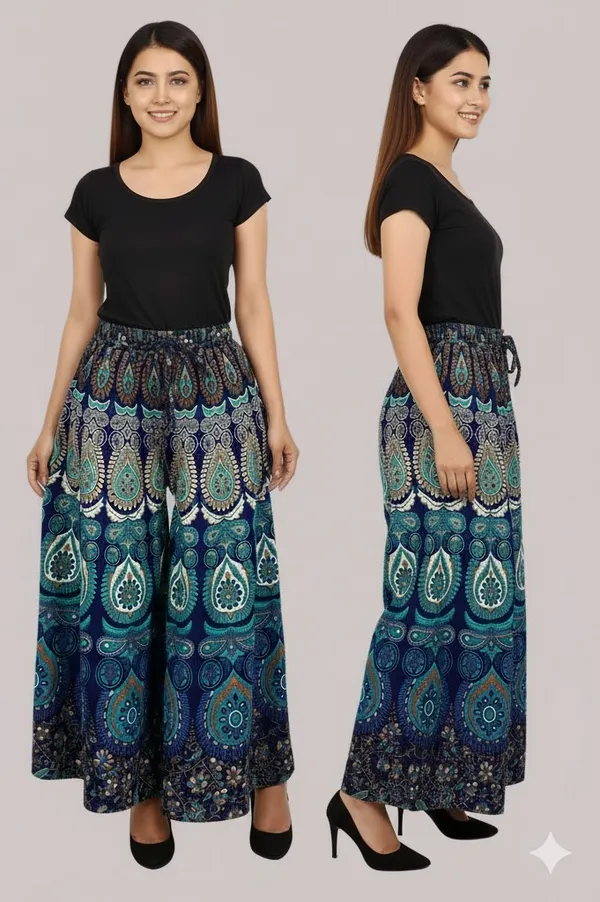 Light_Blue_Firoji_Pure_Cotton_Jaipuri_Printed_Palazzo_For_Women