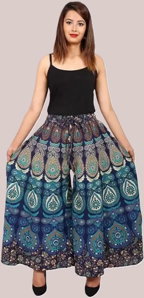 Light_Blue_Firoji_Pure_Cotton_Jaipuri_Printed_Palazzo_For_Women
