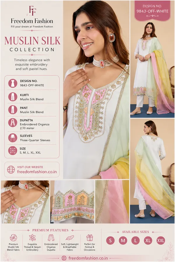 Muslin_Silk_Blend_Embroidered_Kurti_Set