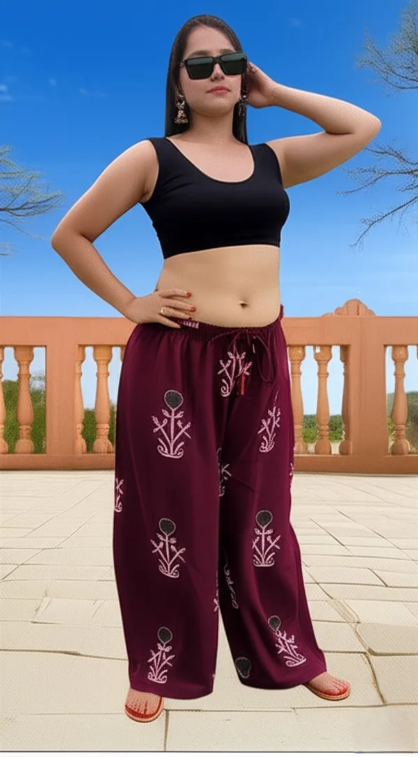 Maroon_Printed_Pure_Rayon_Palazzo_For_Women