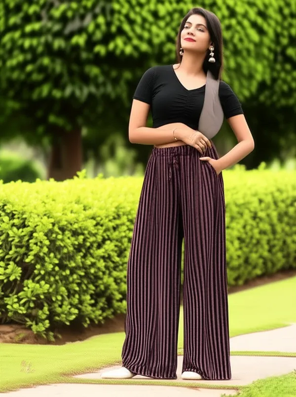 Maroon_Striped_Printed_Pure_Rayon_Palazzo_For_Women