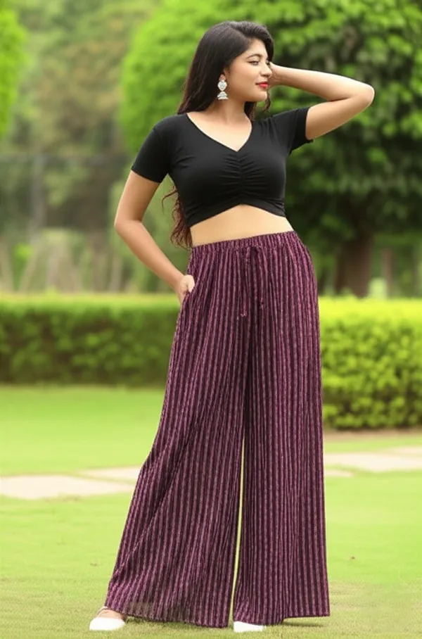 Maroon_Striped_Printed_Pure_Rayon_Palazzo_For_Women