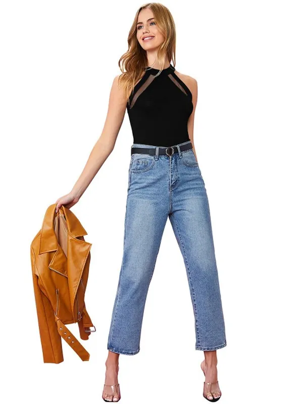 Solid_Halterneck_Sleeveless_Party_Top_for_Women_and_Girls