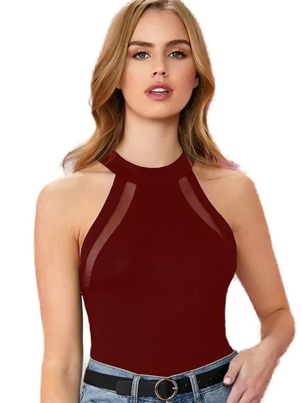 Solid_Halterneck_Sleeveless_Party_Top_for_Women_and_Girls