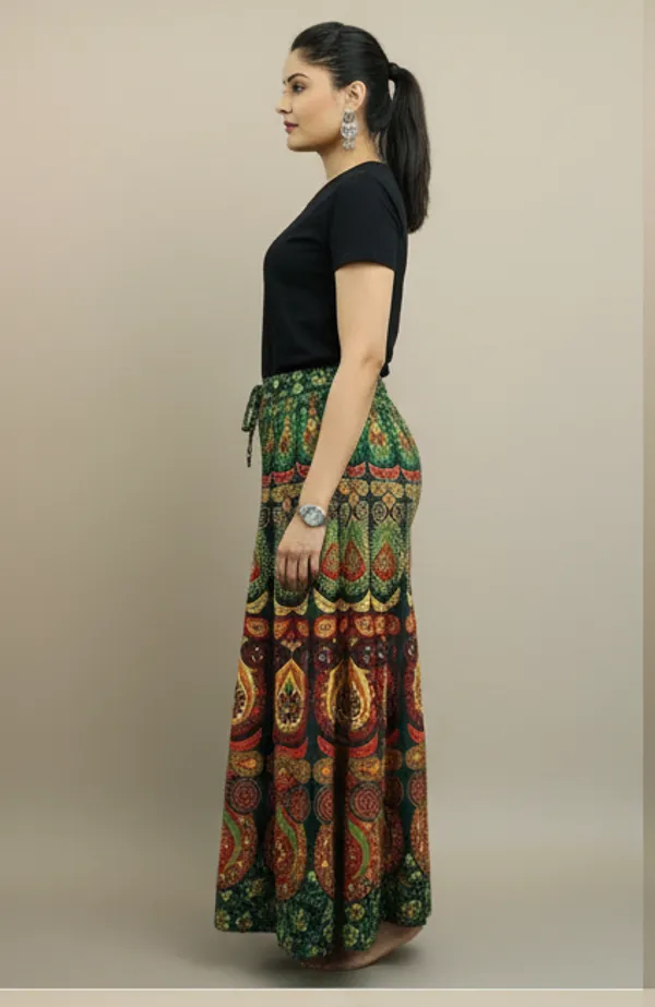Green_Pure_Cotton_Jaipuri_Printed_Palazzo_For_Women