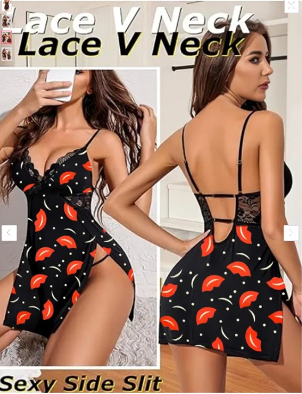 Women_Printed_Babydoll_Nightwear_Swimwear_Beachwear