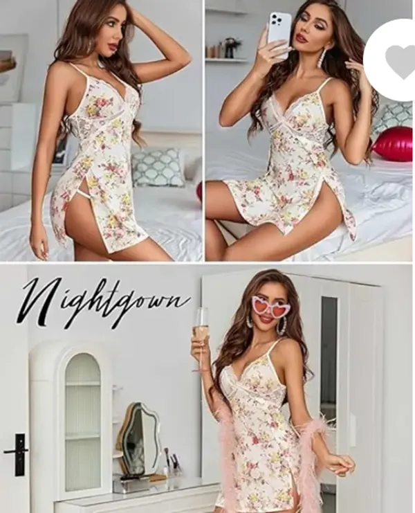 Women_Printed_Babydoll_Nightwear_Swimwear_Beachwear