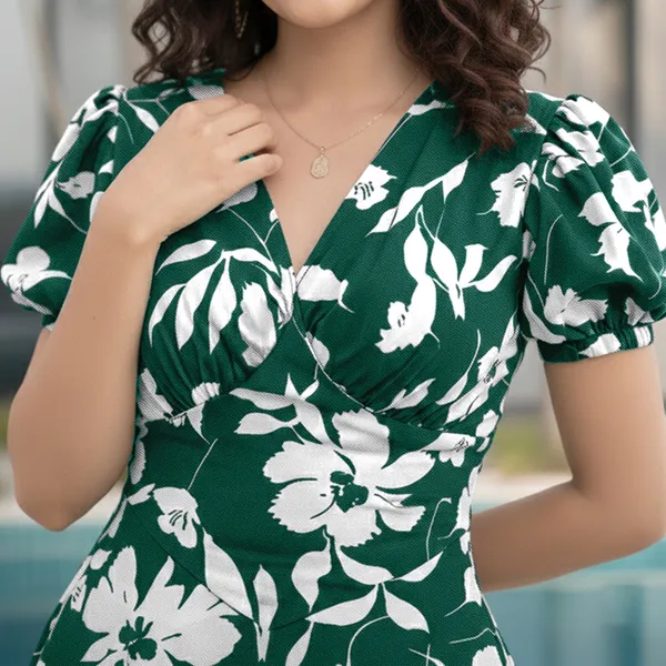 Women's_Floral_Midi_Dress