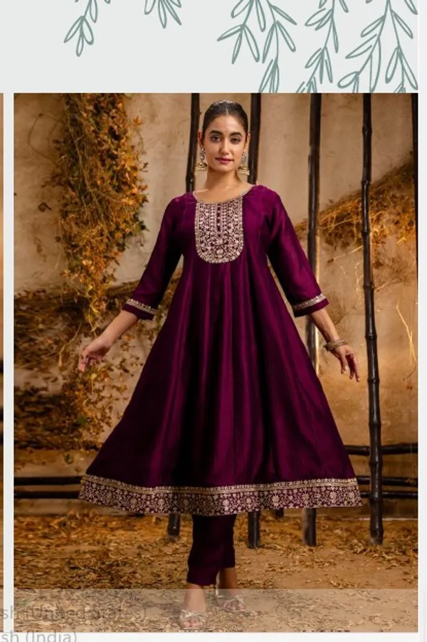 Women__silk_blend_Kurta__Sets_Pant_and__dupatta