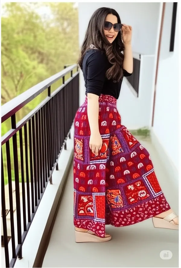 Maroon_Pure_Cotton_Jaipuri_Printed_Palazzo_For_Women