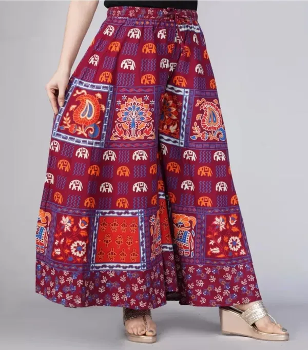 Maroon_Pure_Cotton_Jaipuri_Printed_Palazzo_For_Women