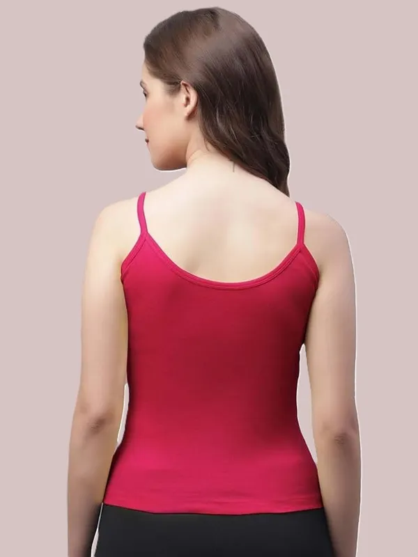 Pink_Lycra_Blend_Cotton_Unpadded_Round_Neck_Camisole_For_Women