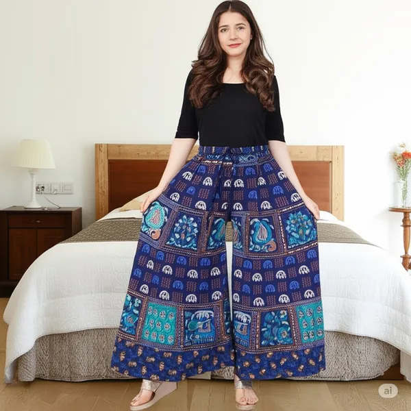 Blue_Pure_Cotton_Jaipuri_Printed_Palazzo_For_Women