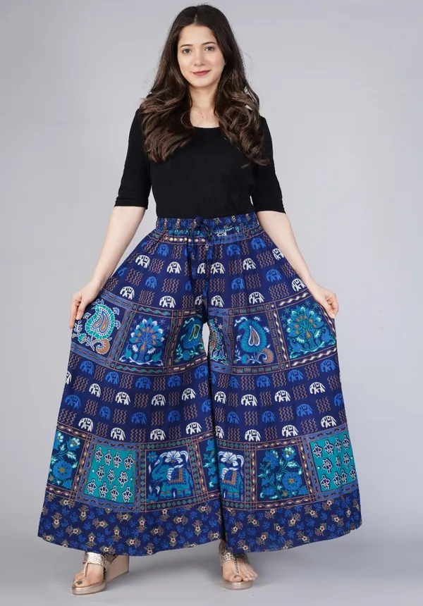 Blue_Pure_Cotton_Jaipuri_Printed_Palazzo_For_Women