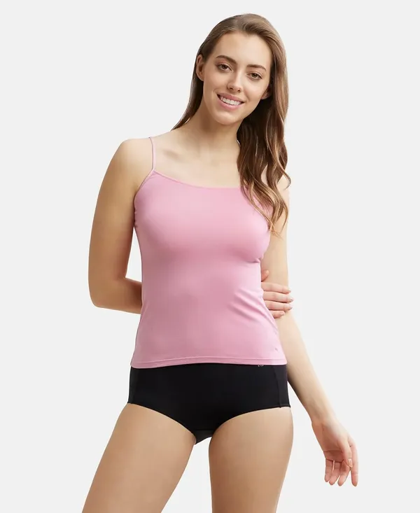 Pink_Lycra_Blend_Cotton_Round_Neck_Camisole_For_Women