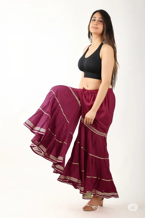 Maroon_Pure_Rayon_Jaipuri_Printed_Palazzo_For_Women